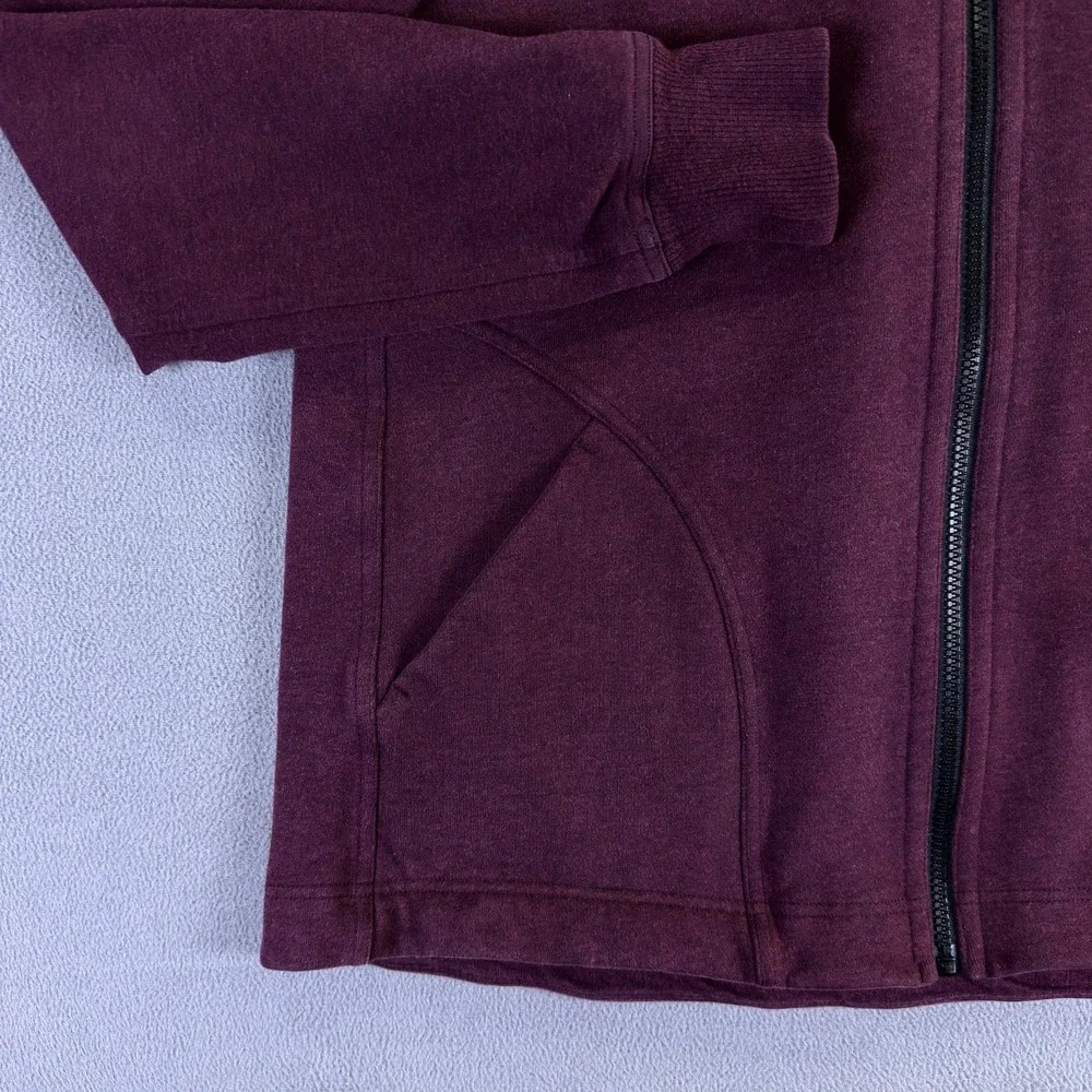 Lululemon Jacket Womens‎ 6 Red Heathered Bordeaux Drama Pleat To Street Bomber